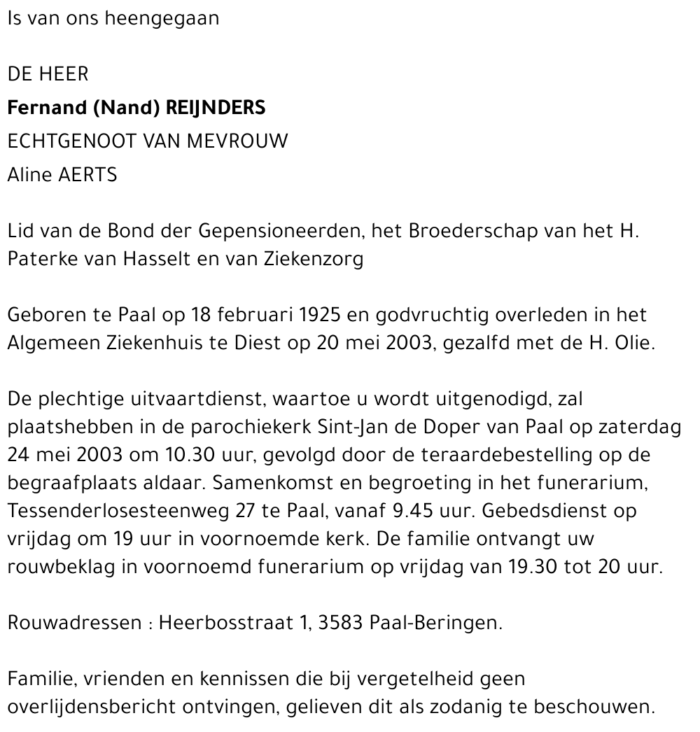 Fernand (Nand) Reijnders