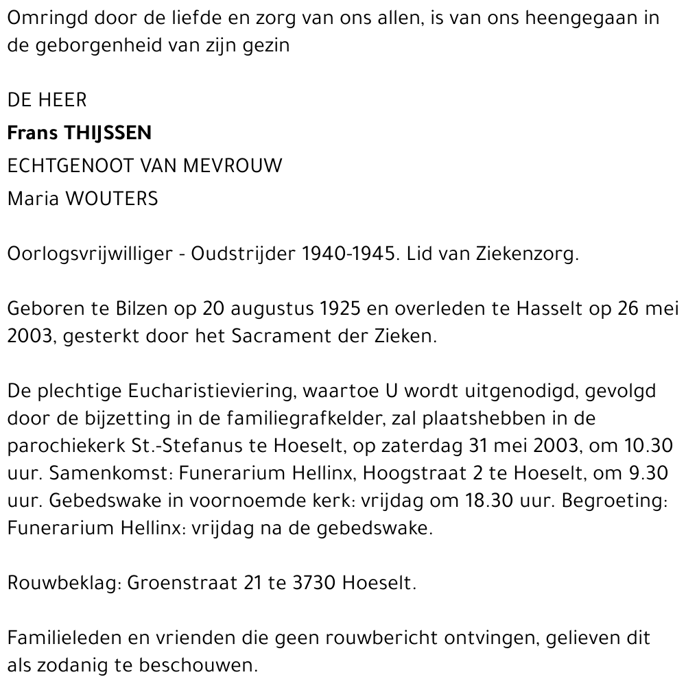 Frans Thijssen