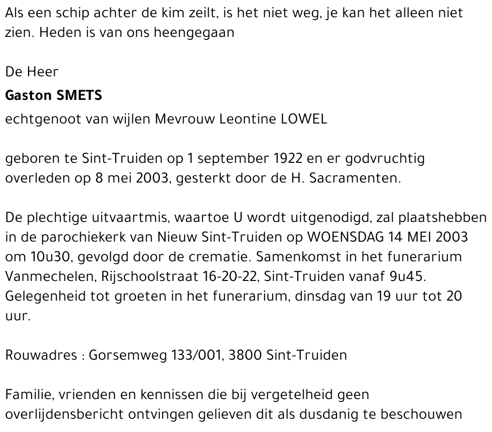 Gaston Smets