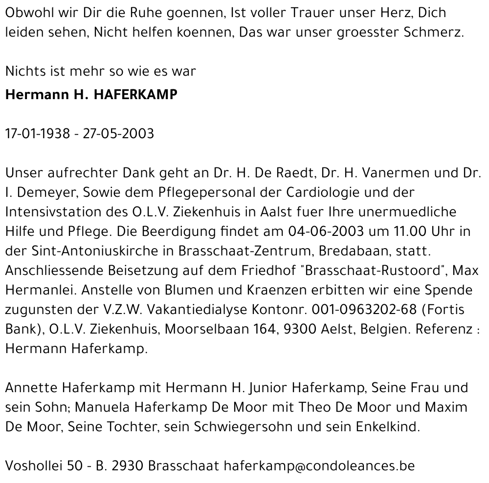 Hermann H. HAFERKAMP