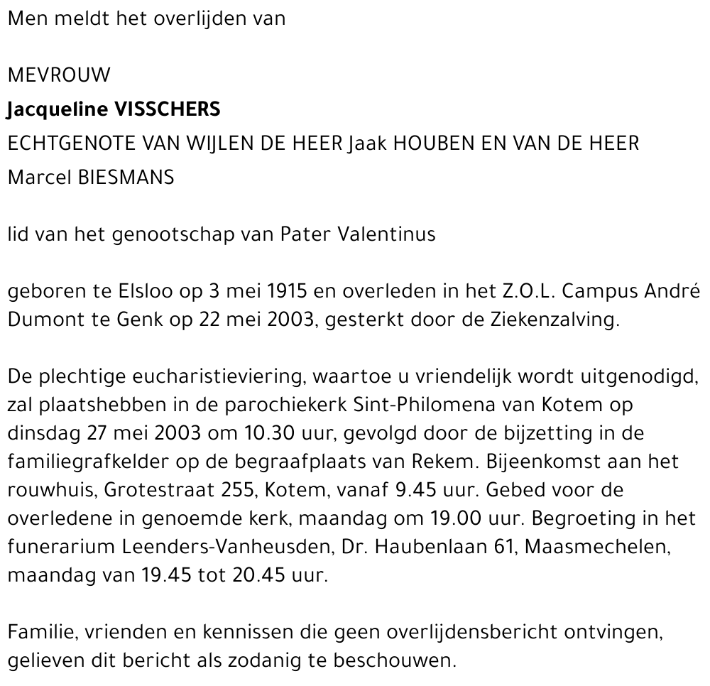 Jacqueline Visschers