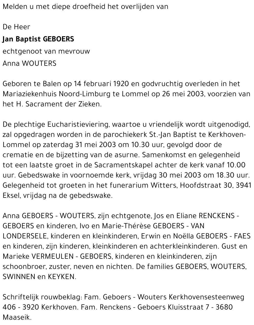 Jan Baptist GEBOERS