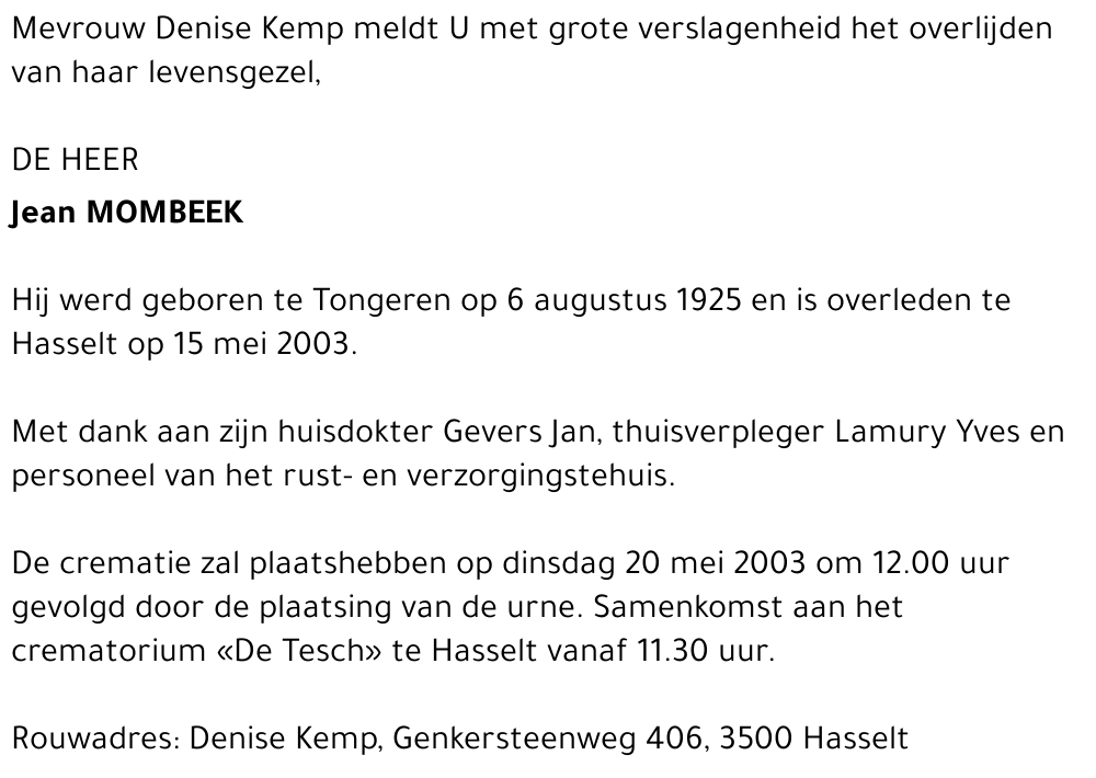 Jean Mombeek
