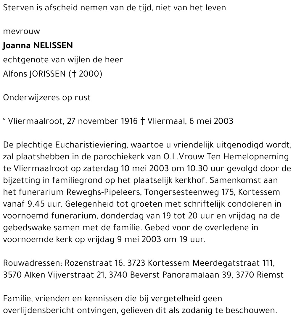 Joanna Nelissen