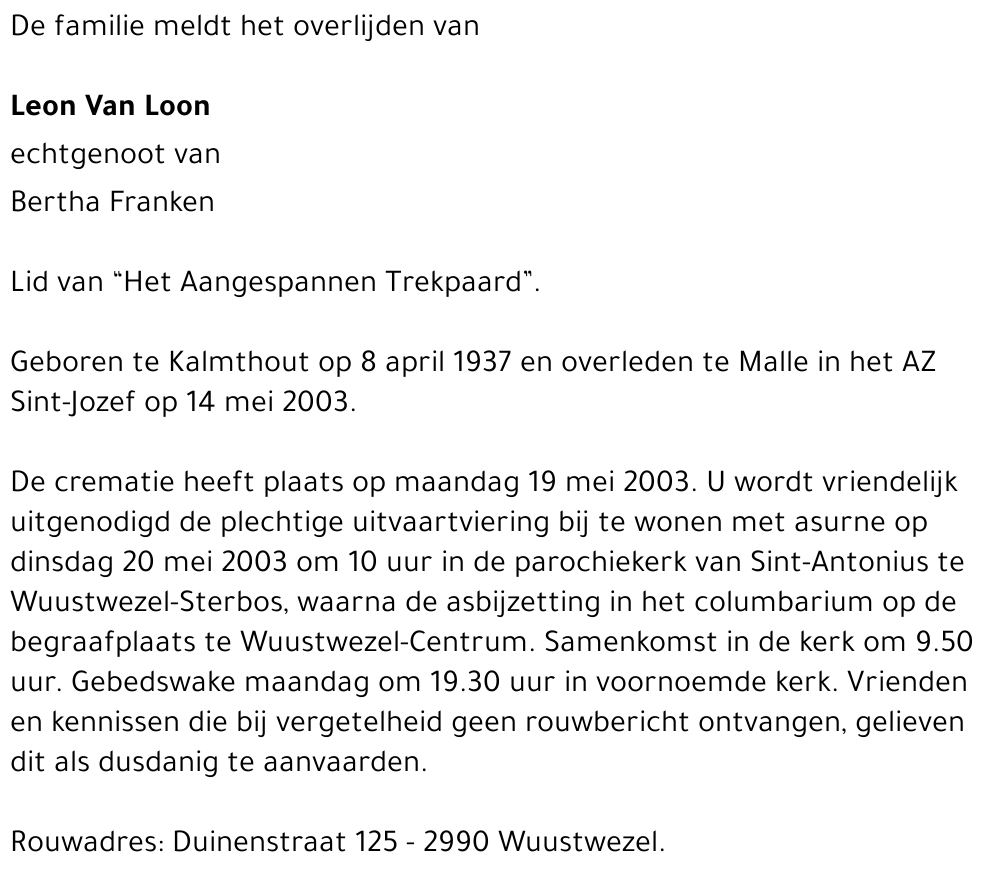 Leon Van Loon