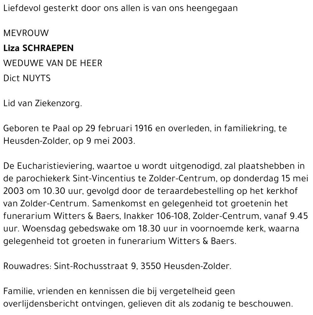 Liza Schraepen