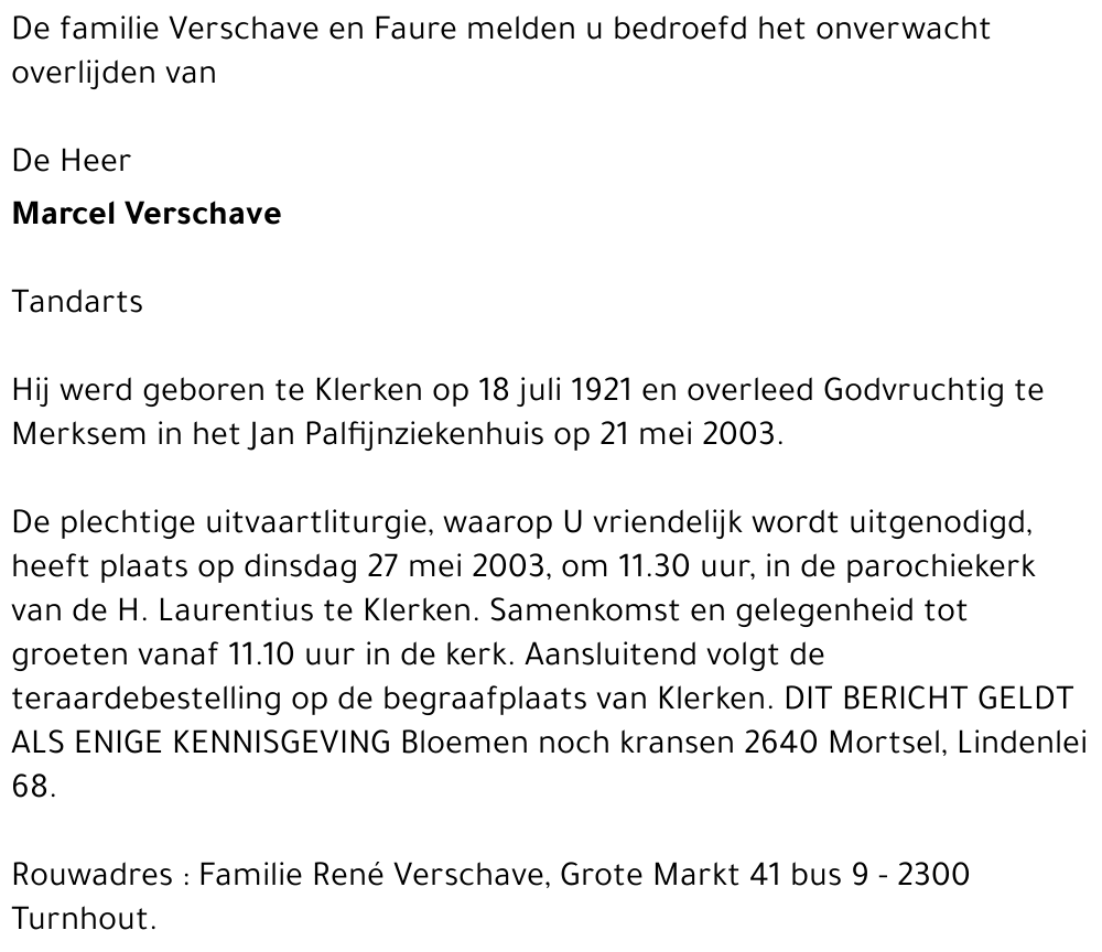 marcel verschave