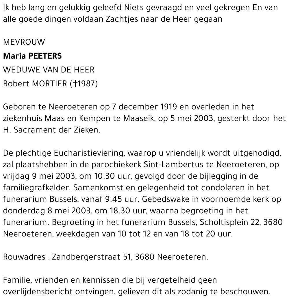 Maria Peeters