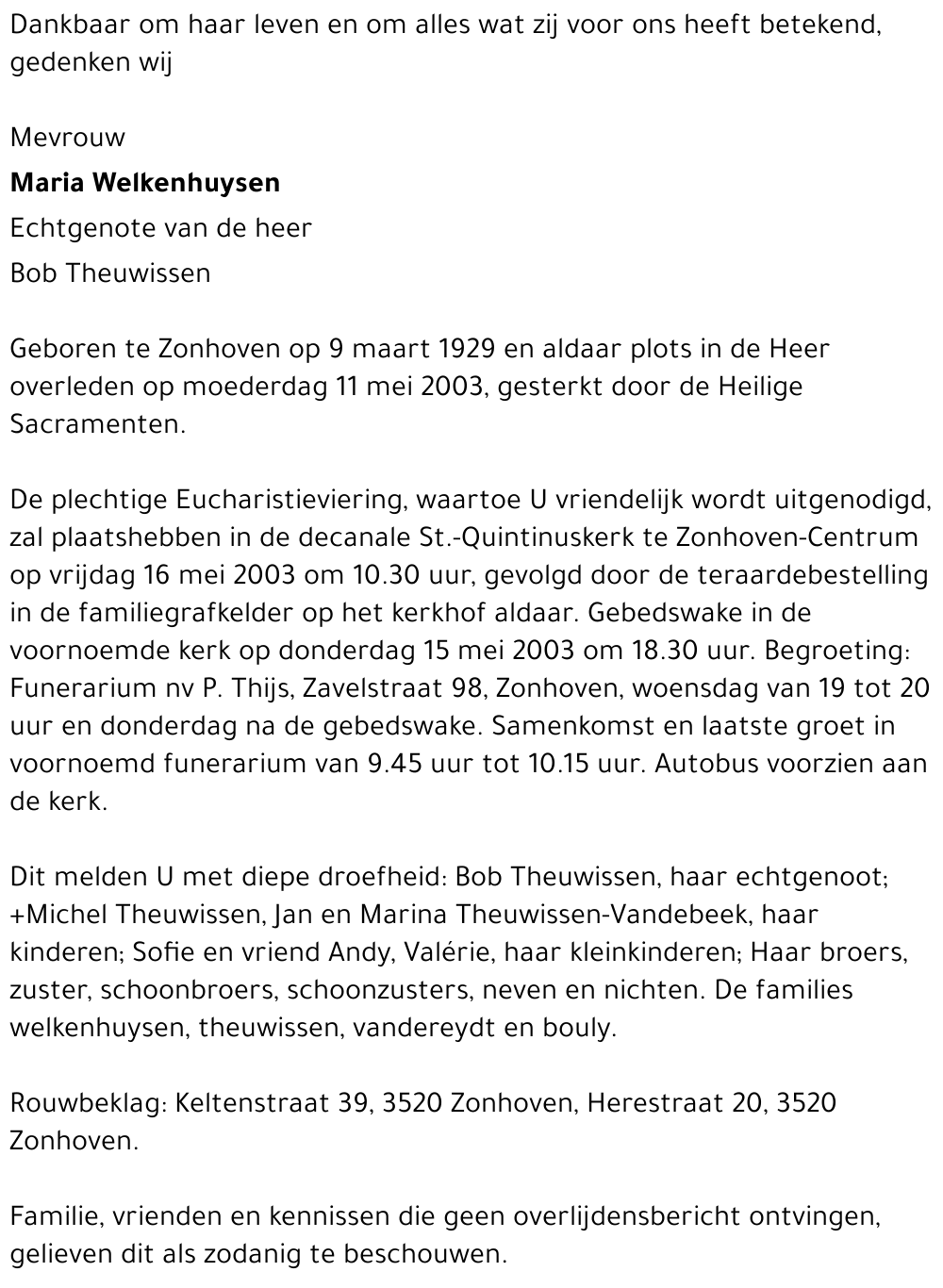 Maria Welkenhuysen