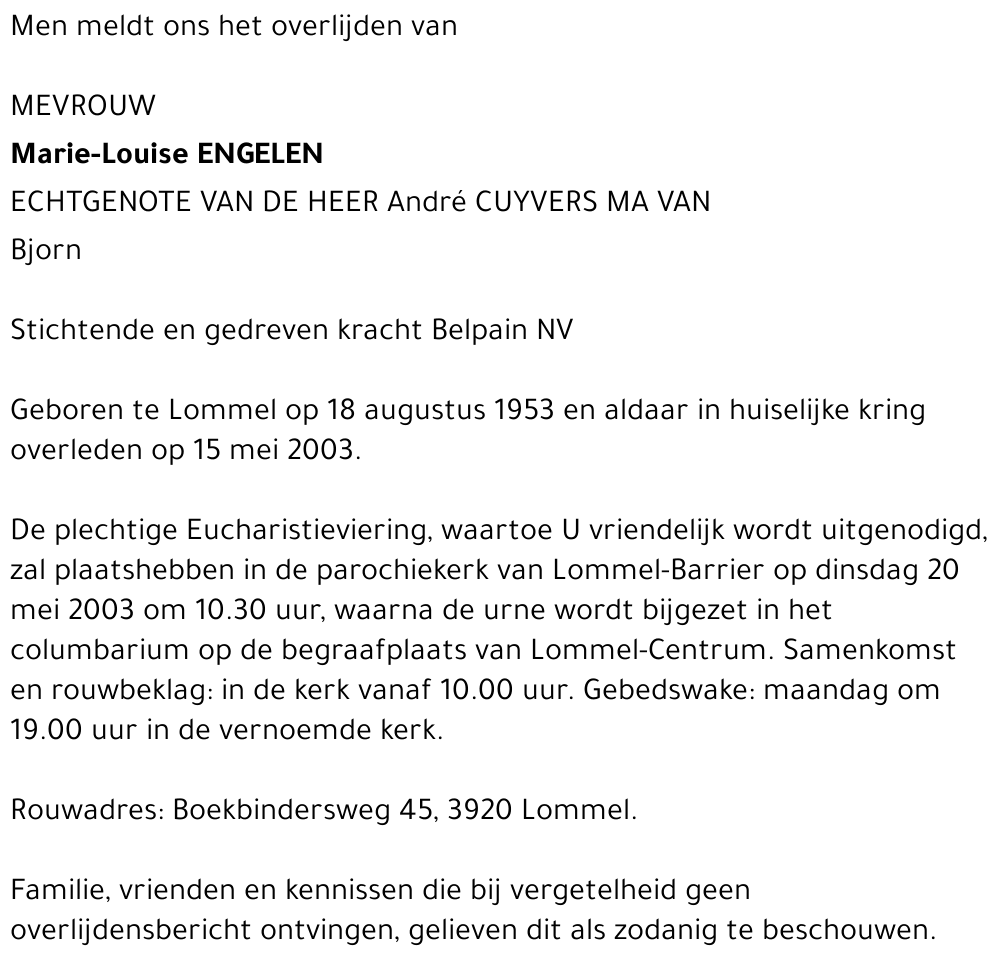 Marie-Louise Engelen