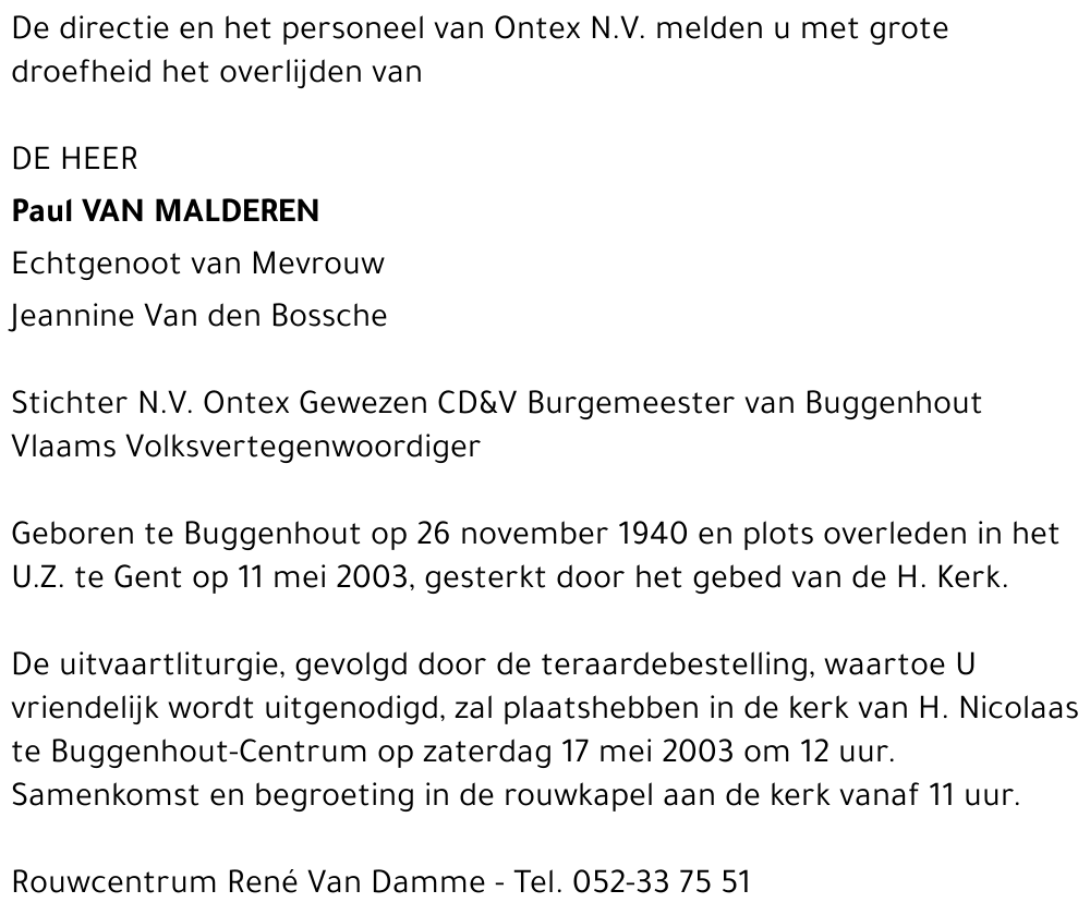 Paul Van Malderen