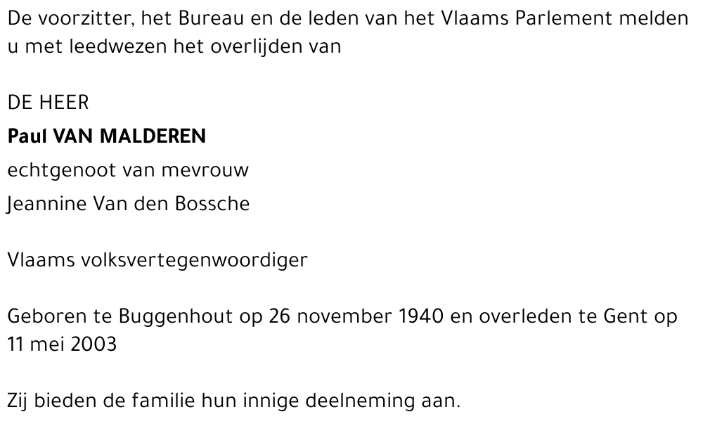 Paul Van Malderen