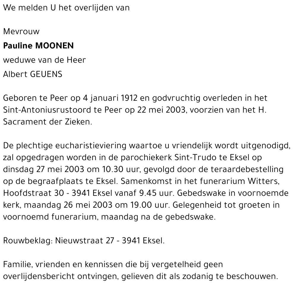 Pauline MOONEN