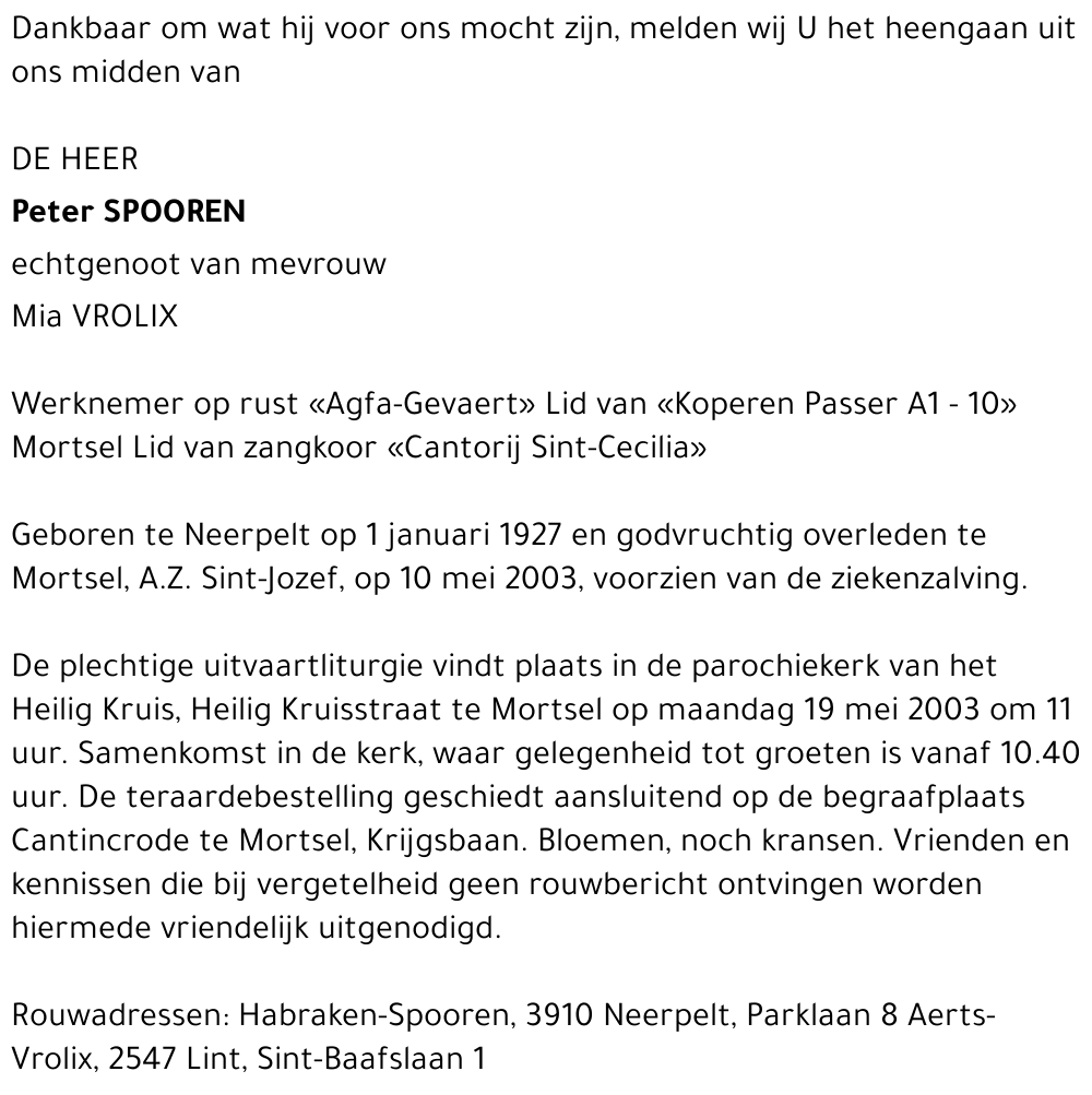 Peter Spooren