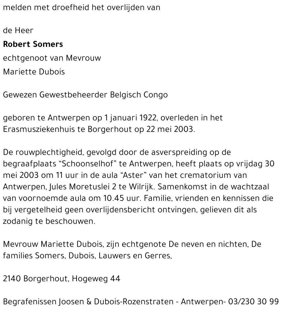 robert somers