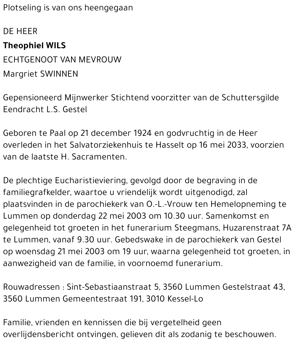 Theophiel Wils