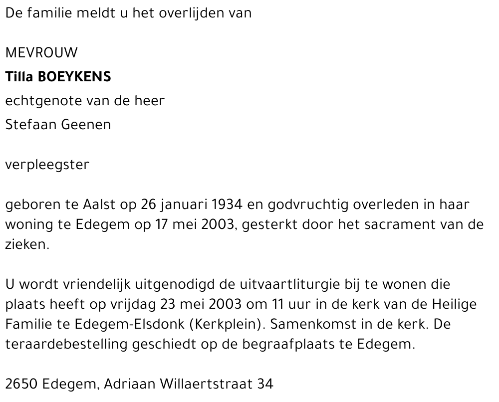 Tilla Boeykens