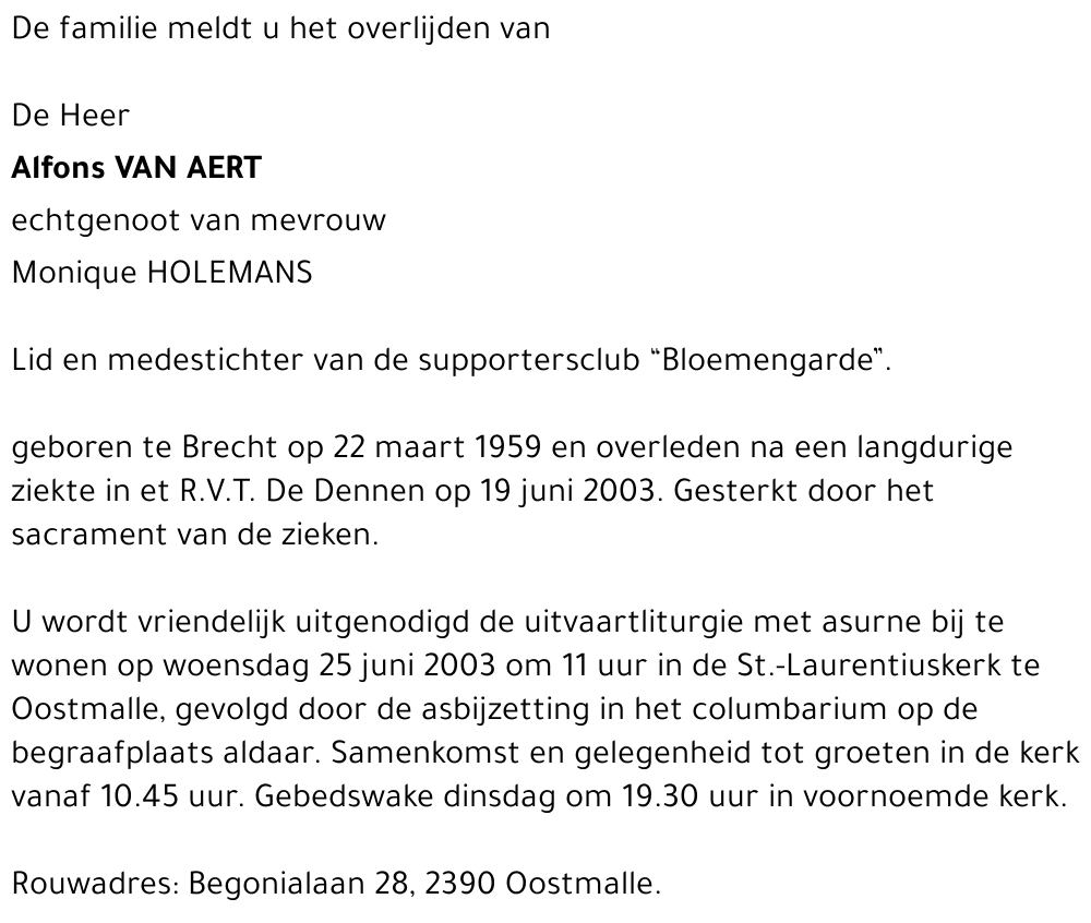 Alfons Van Aert