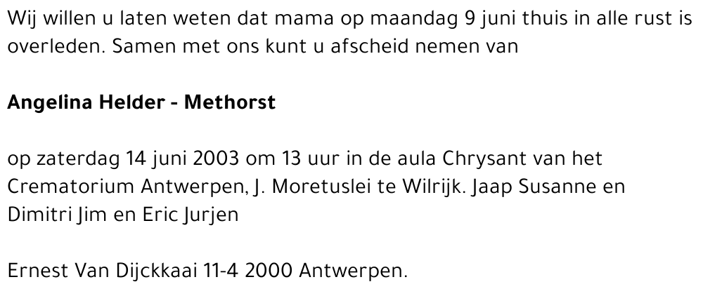 Angelina Methorst