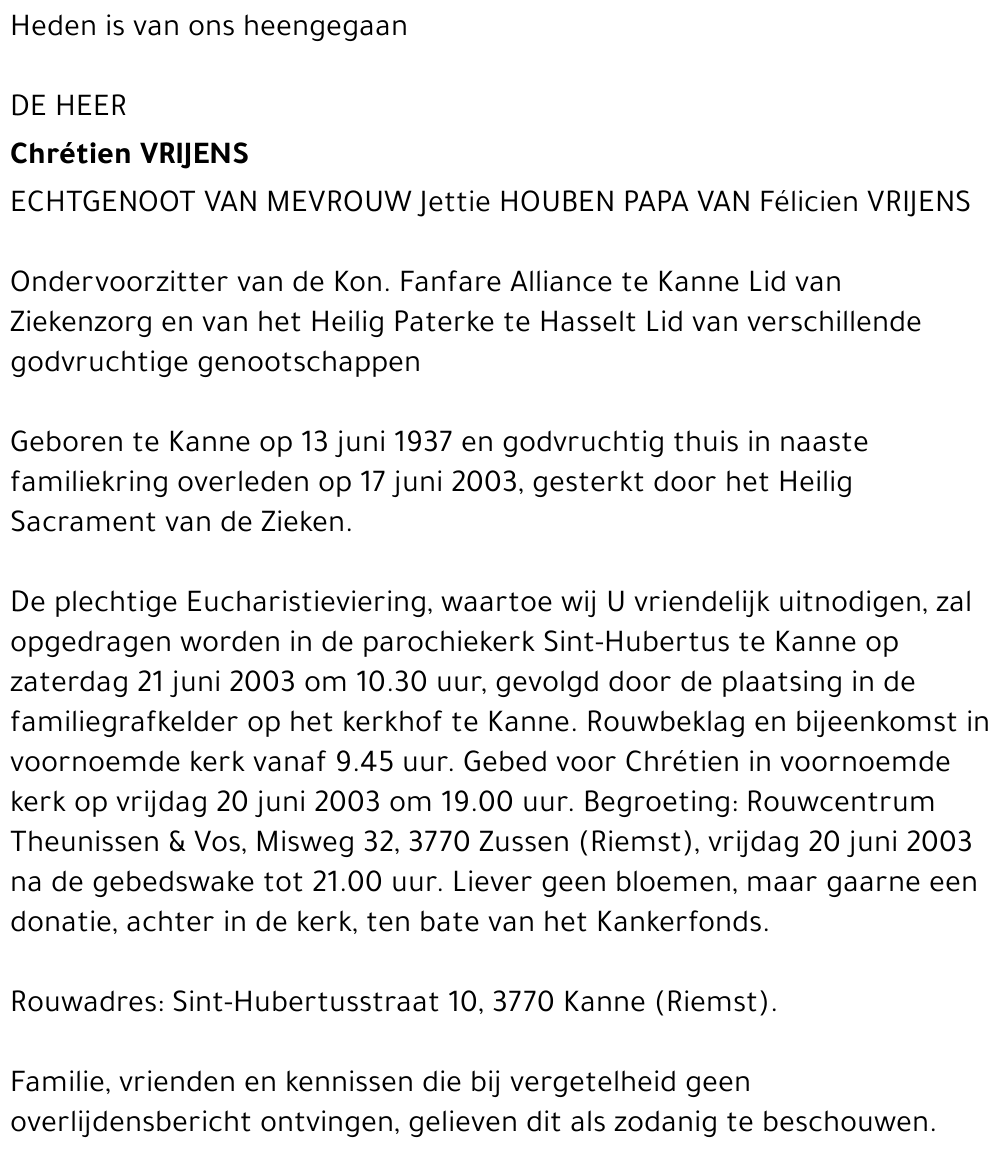 Chrétien Vrijens