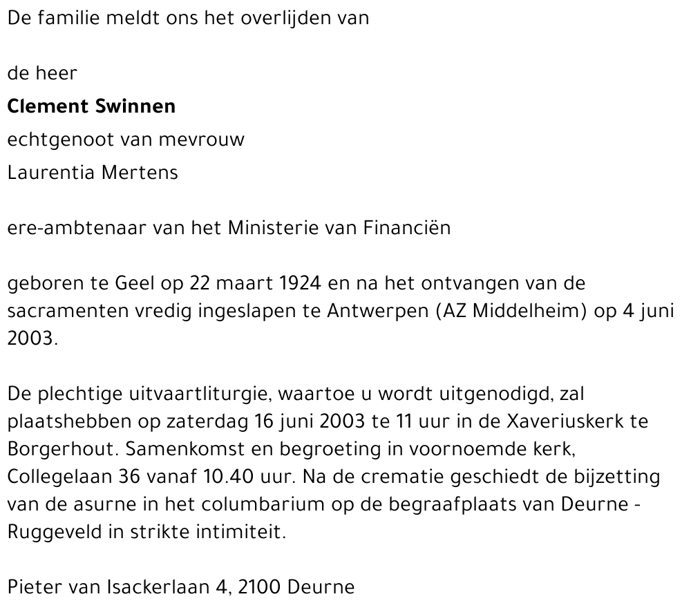 Clement Swinnen