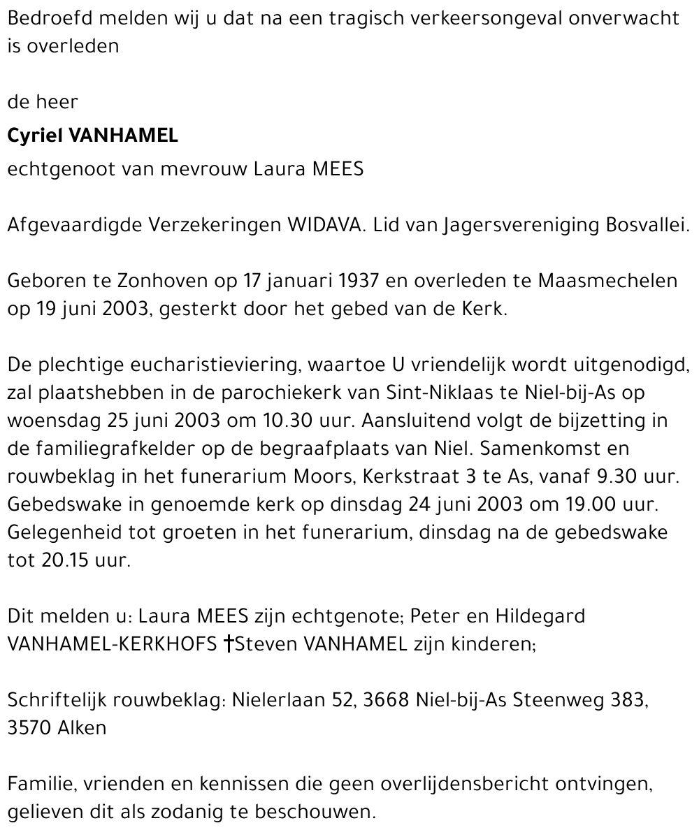 Cyriel Vanhamel
