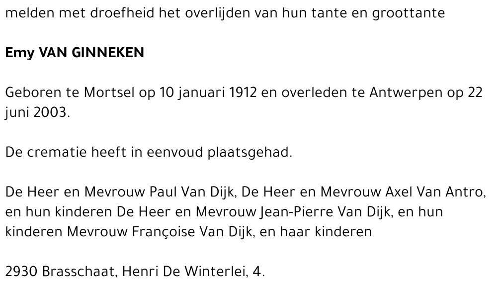 EMY VAN GINNEKEN