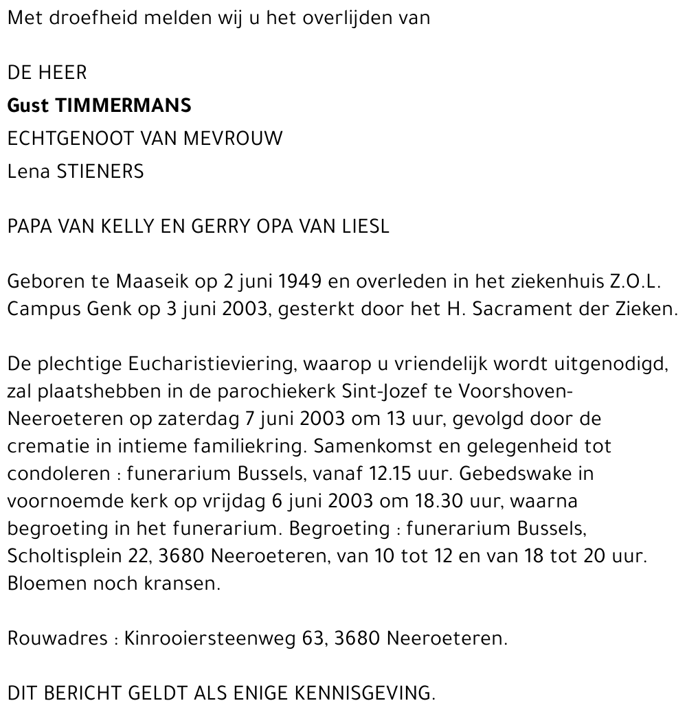 Gust Timmermans