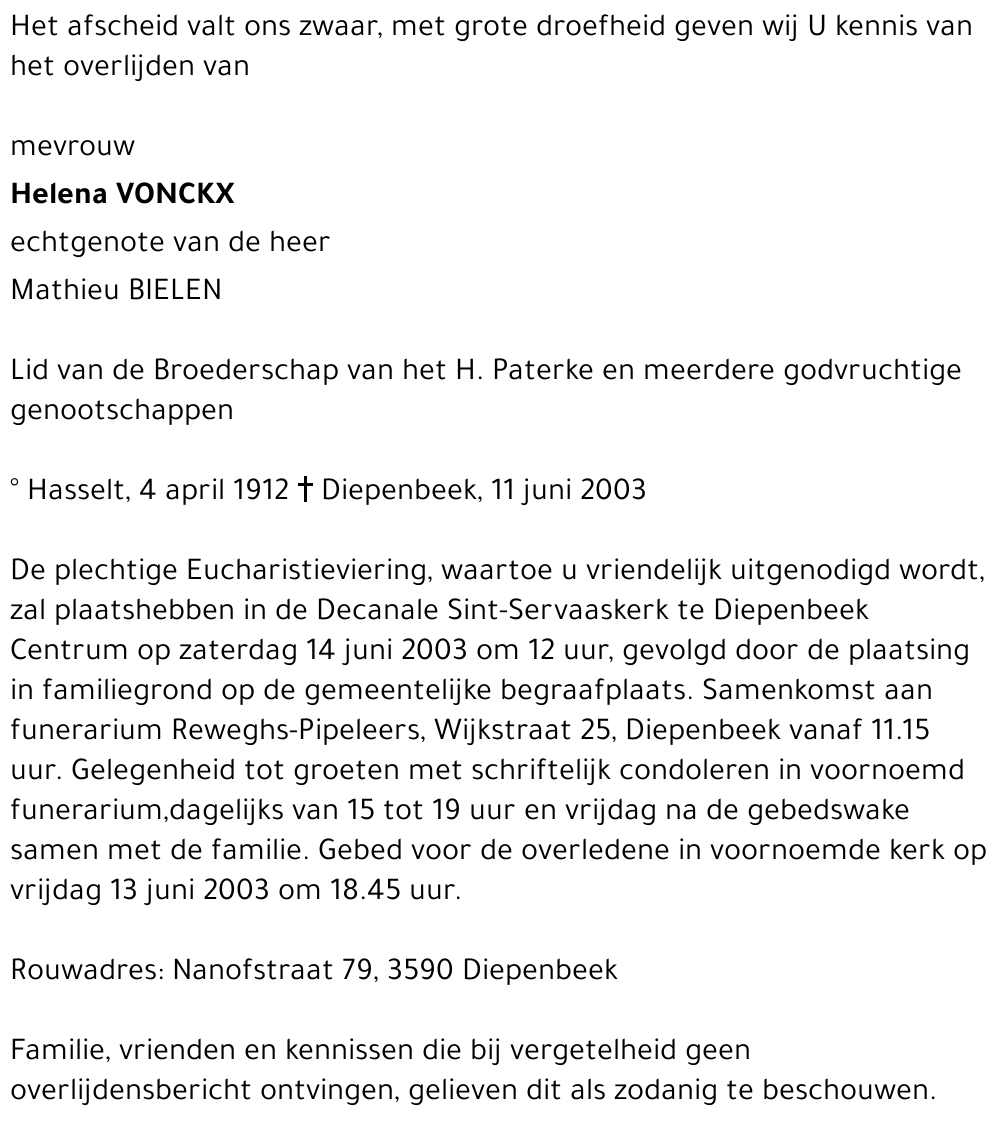 Helena Vonckx
