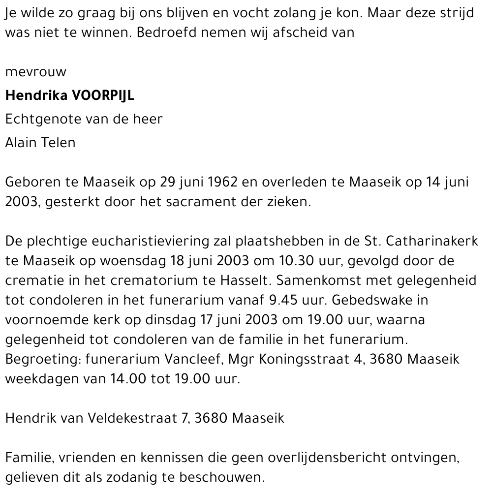 Hendrika Voorpijl