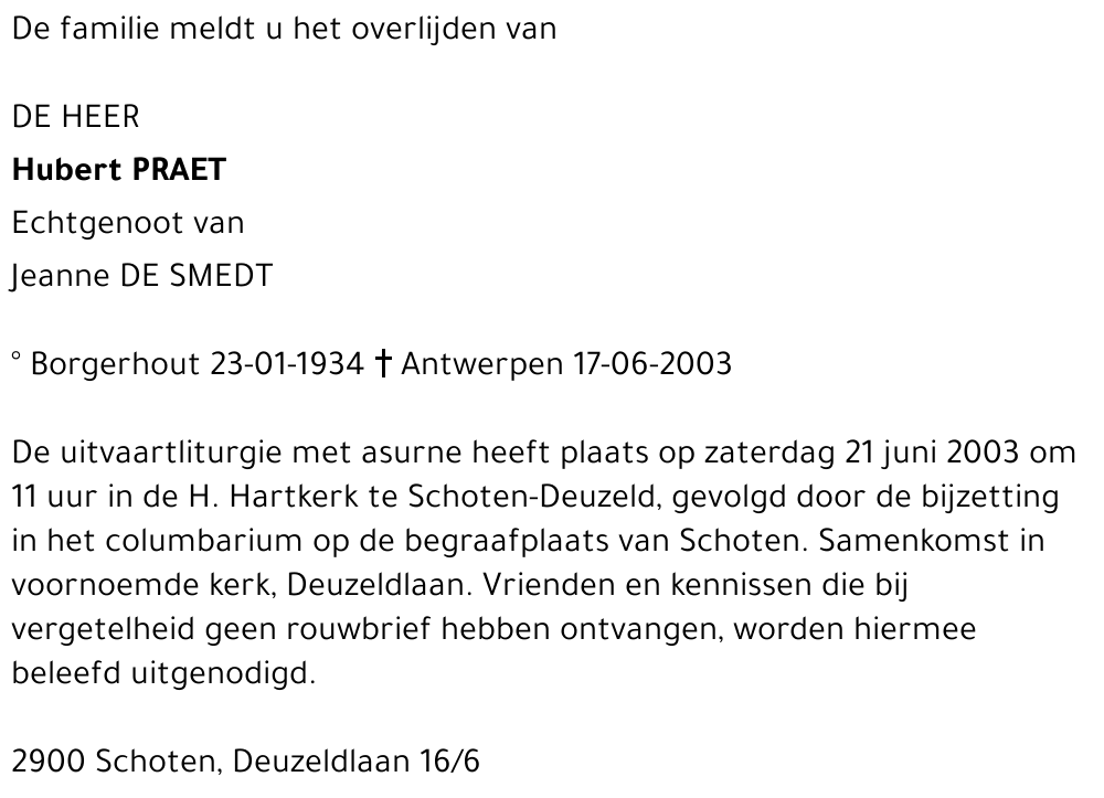Hubert PRAET
