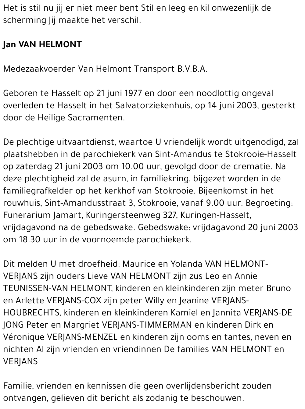 Jan Van Helmont