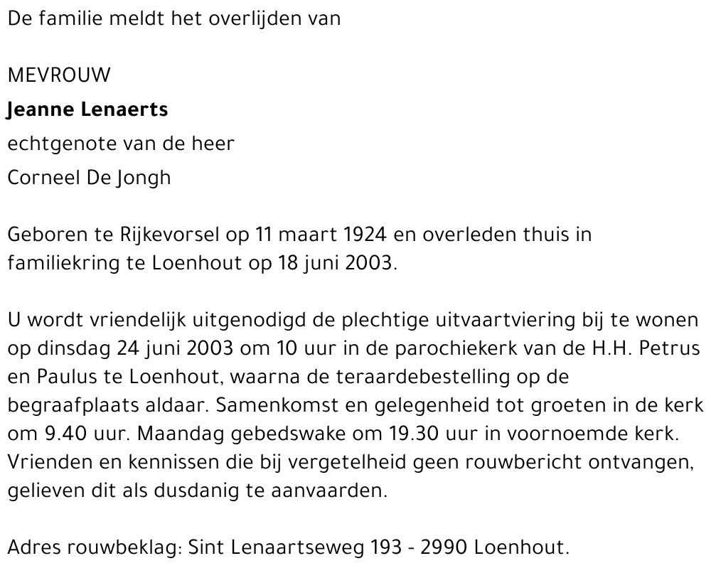 Jeanne Leanerts