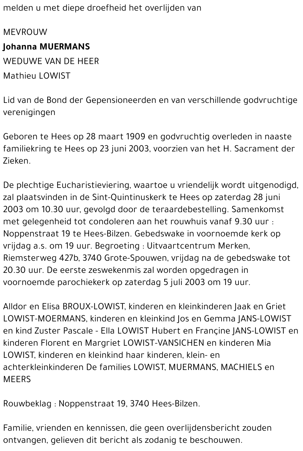 Johanna Muermans
