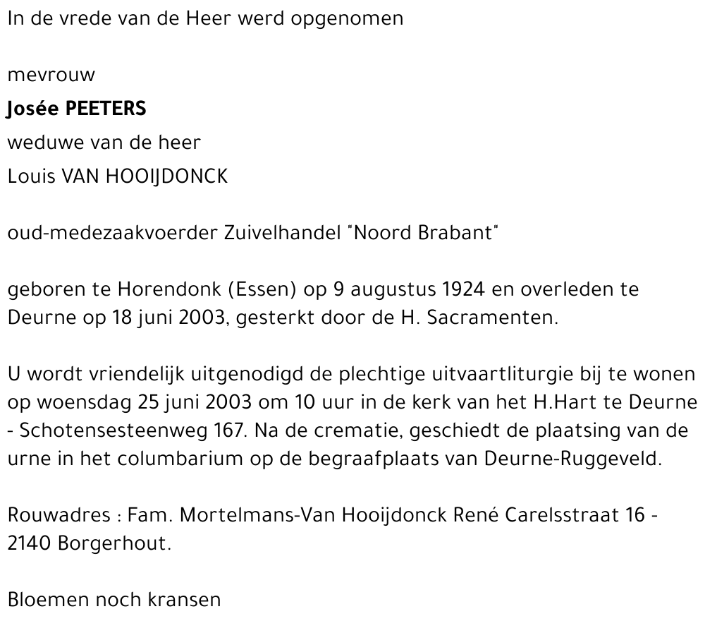 Josée PEETERS