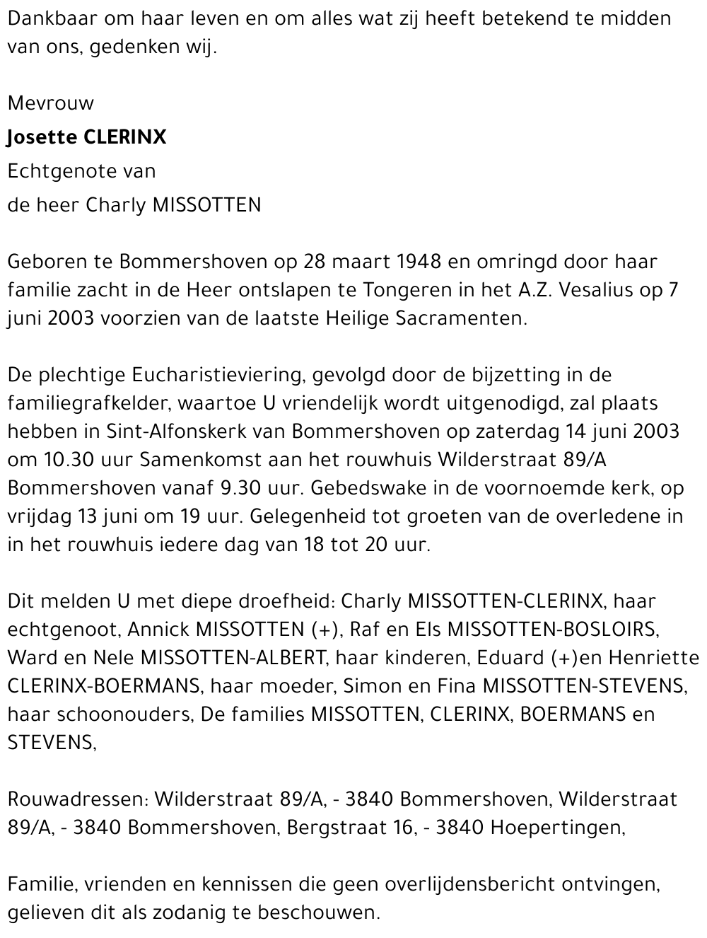 Josette Clerinx