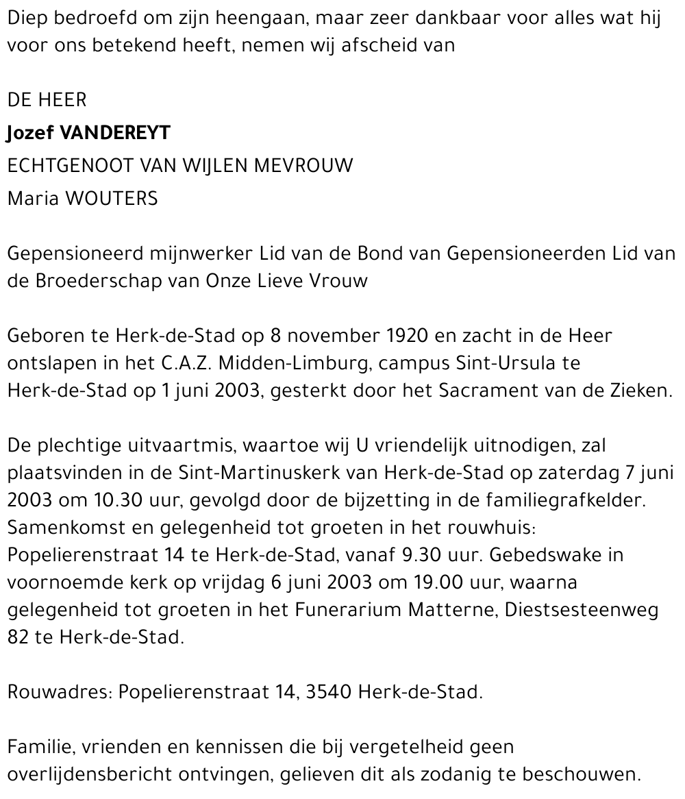Jozef Vandereyt