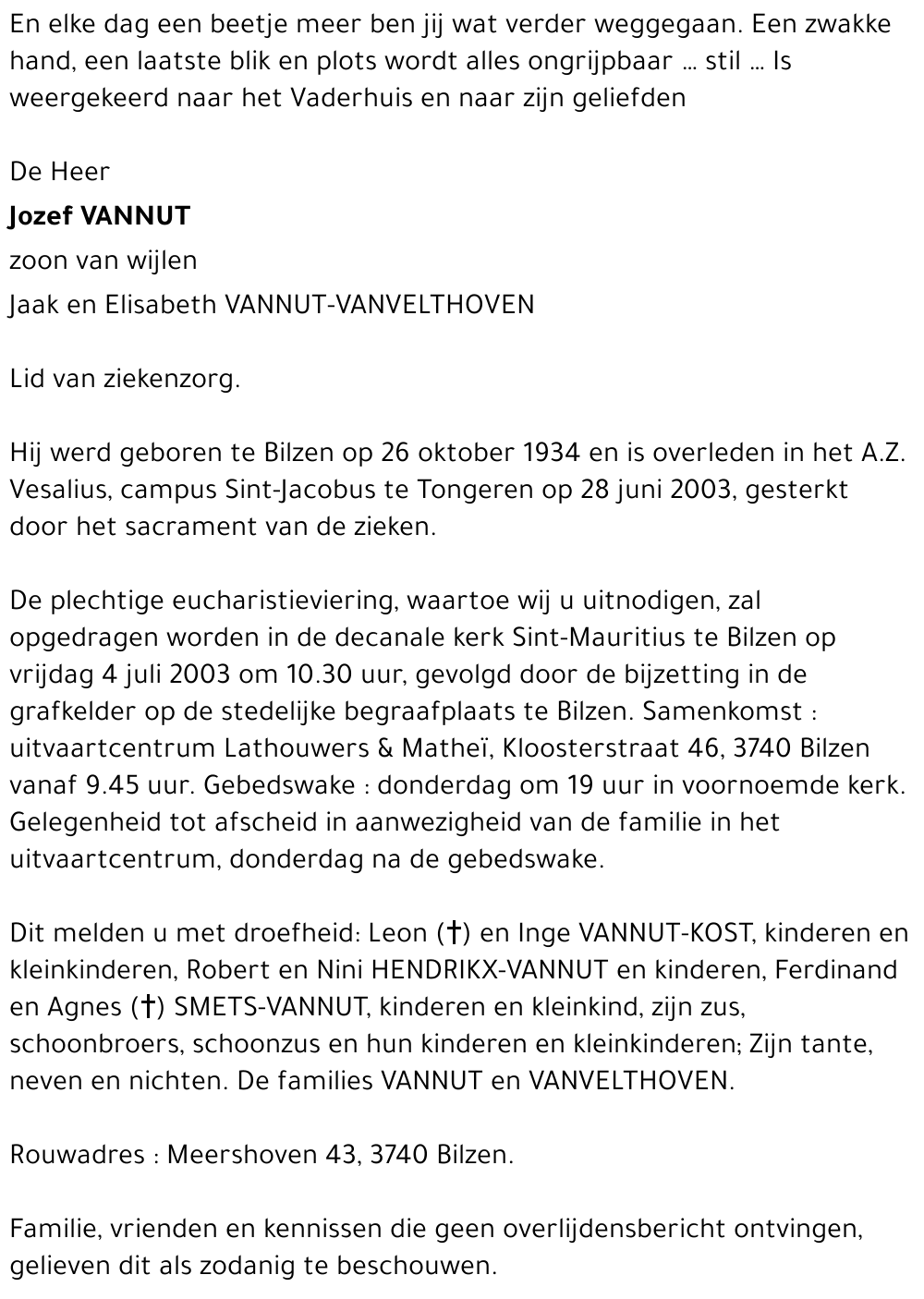 Jozef VANNUT