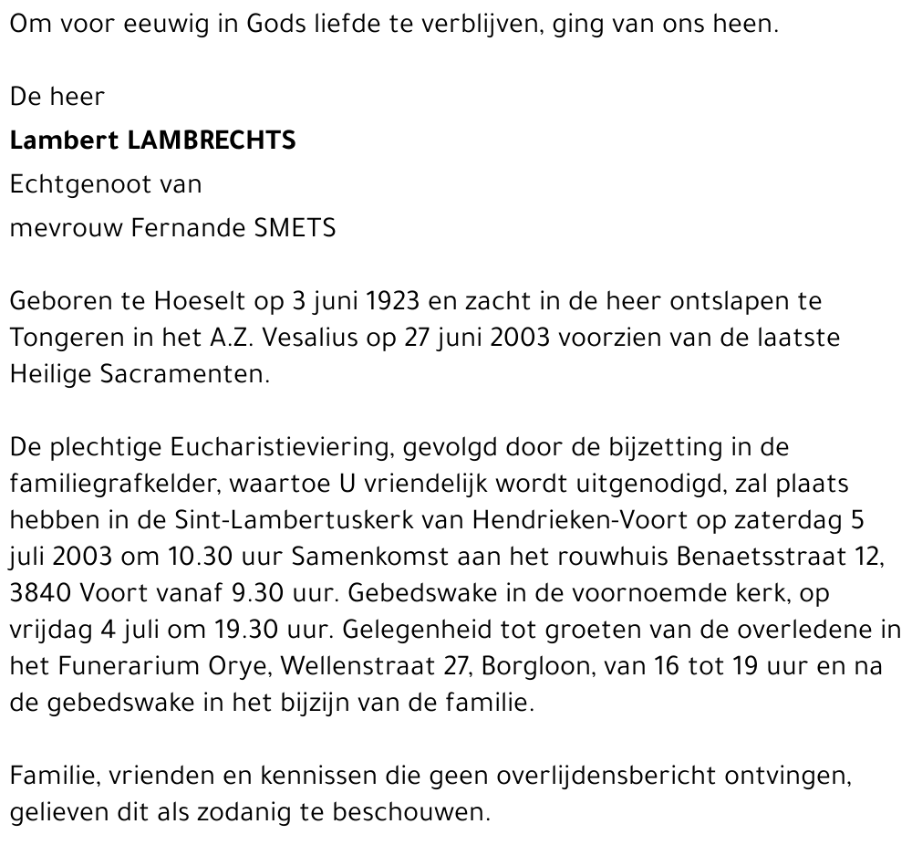 Lambert Lambrechts
