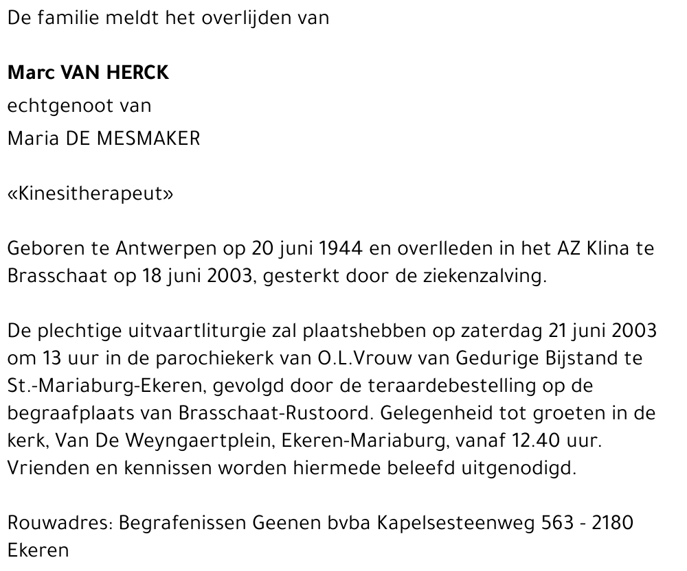Marc Van Herck