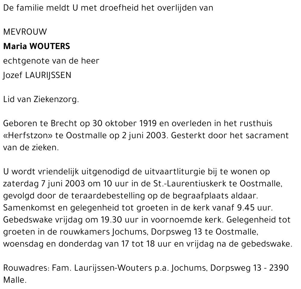 Maria Wouters