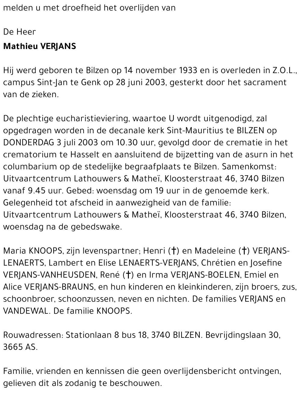 Mathieu VERJANS