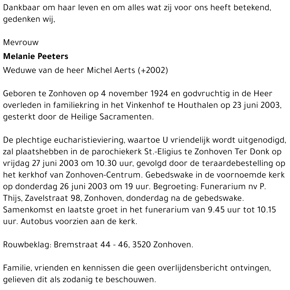Melanie Peeters