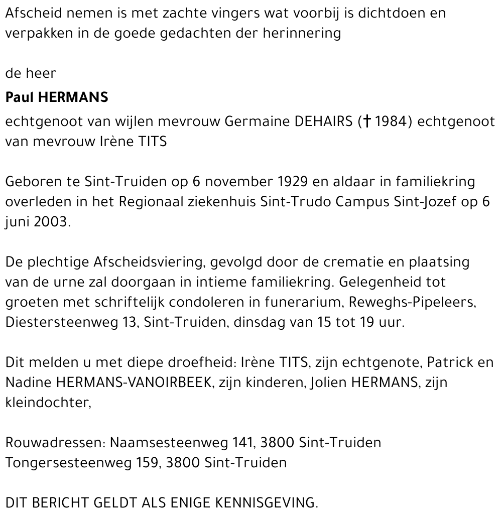 Paul Hermans