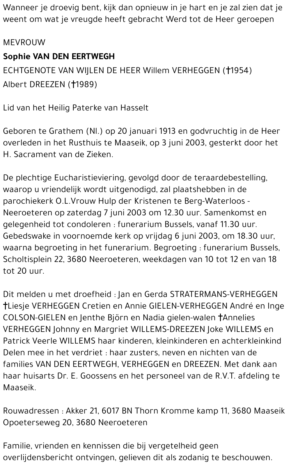 Sophie Van den Eertwegh