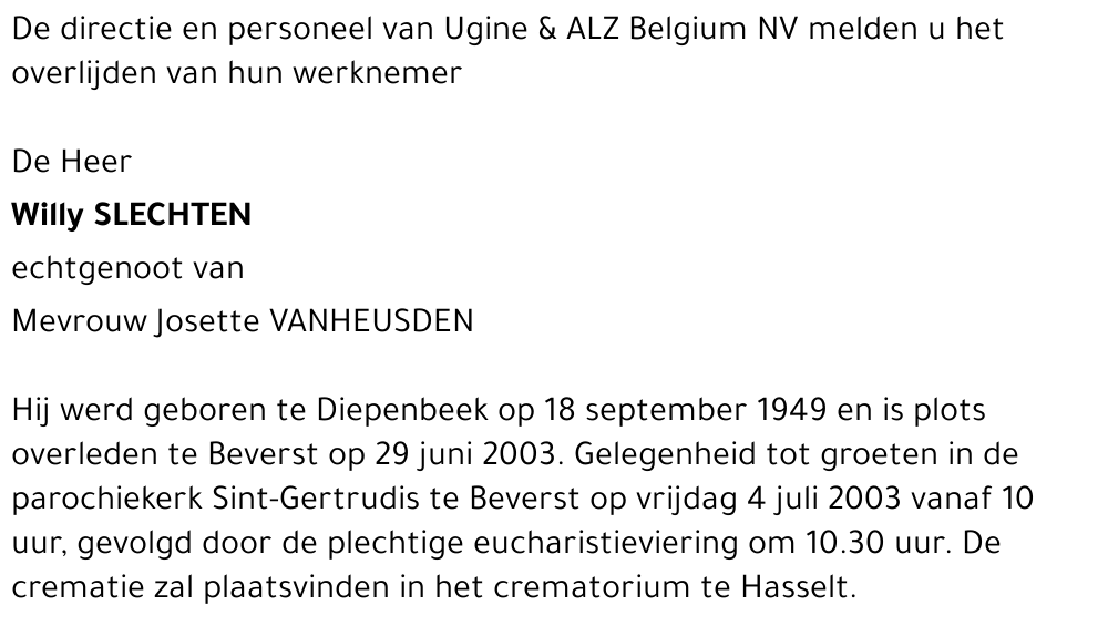 Willy SLECHTEN