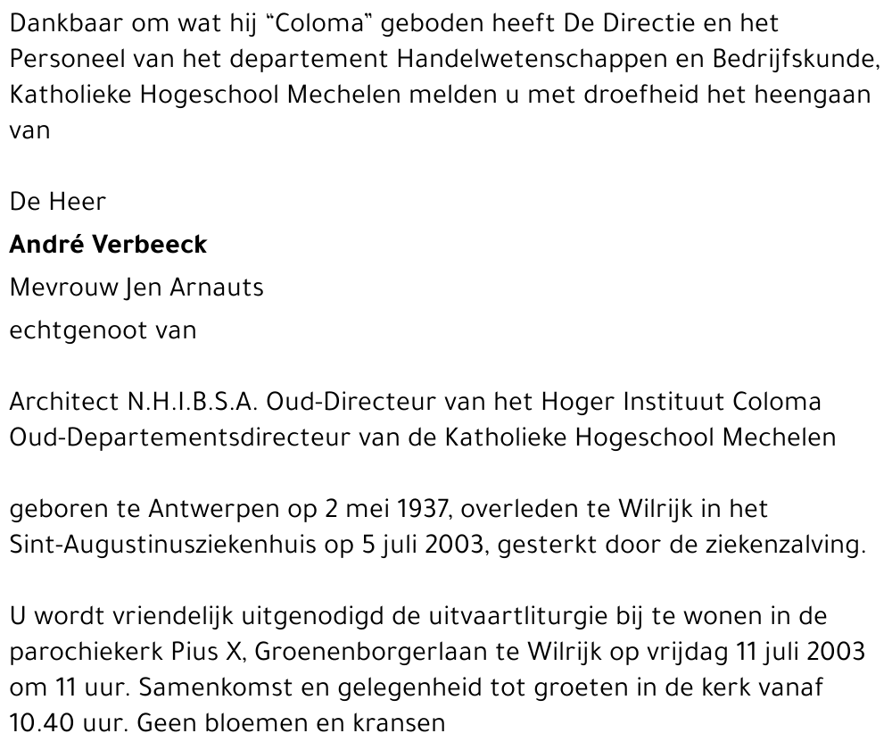 André Verbeeck