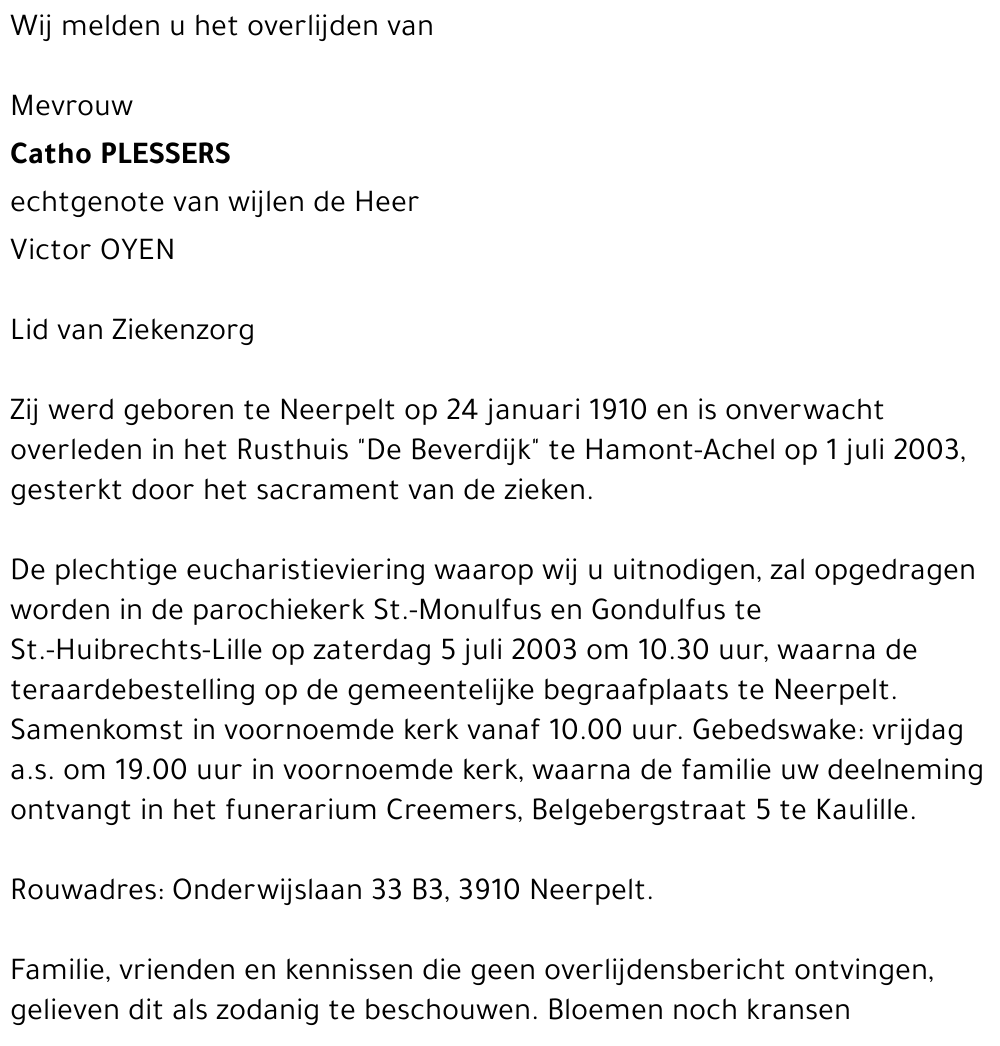 Catho PLESSERS