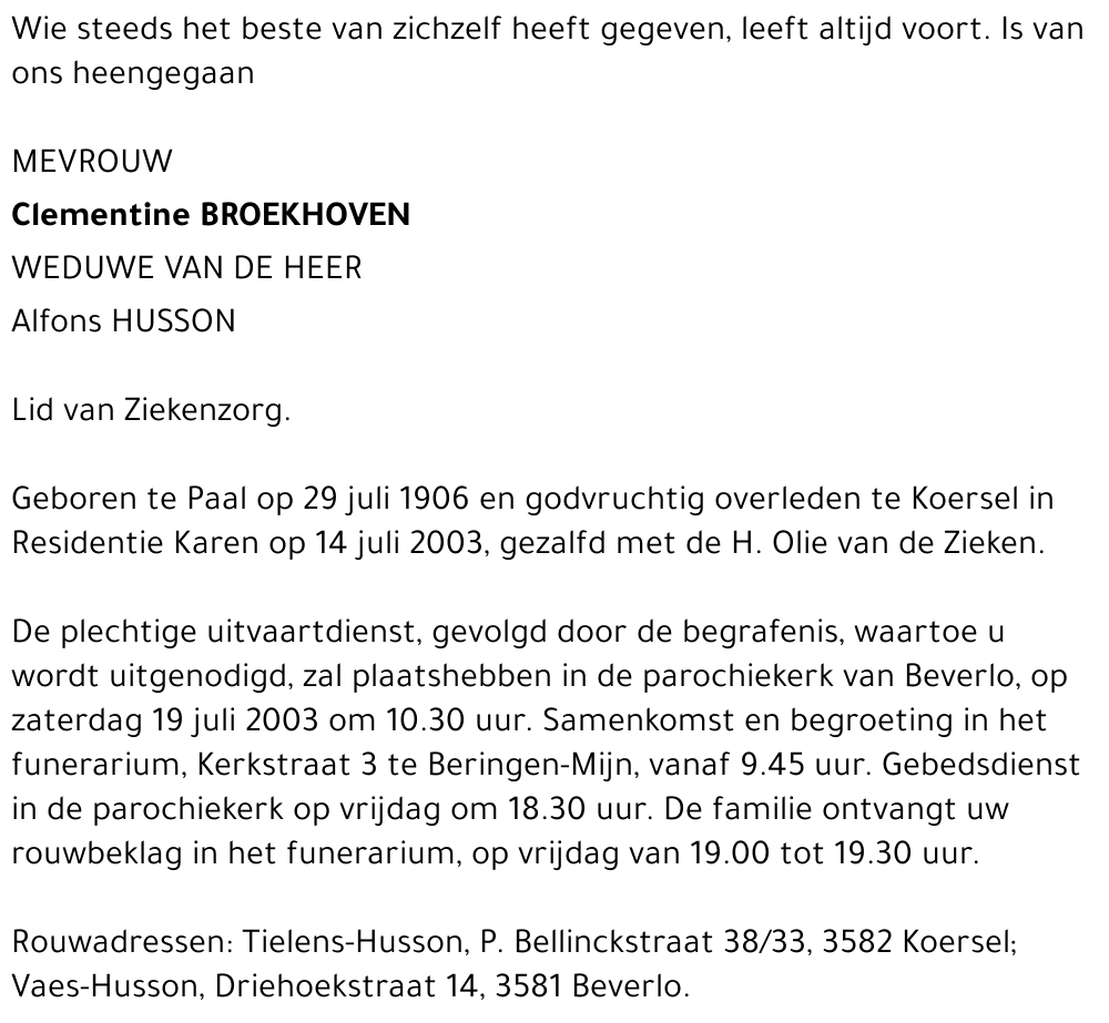 Clementine Broekhoven
