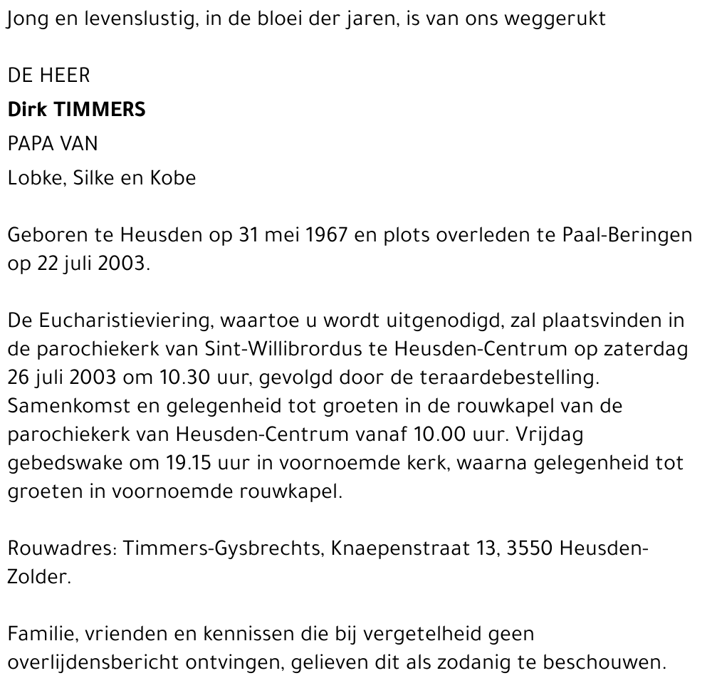 Dirk Timmers